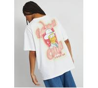 SKINNYDIP Women's The Simpsons Springfield Chilli T-Shirt in White | Size: XL Skinnydip White XL