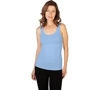 SkinnyTees Women's Basic Wide Strap Cami, Baby Blue, One Size