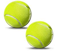 SkinoEu® 2 x 3D Gel Silicone Stickers Decals Tennis Ball Game Play Logo Emblem Badge Car Auto Moto Motorcycle Windows Door PC Tablet Laptop Accessories Tuning Gift JDM KS 41