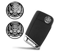 SkinoEu® 2 x 3D Gel Silicone Stickers Key Emblem Key Fob Badge Remote Control Replacement Logo Decal Tuning Auto Moto Car KSK 13