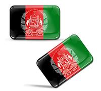 SkinoEu® 2 x 3D Sticker Afghanistan Afghan Flag F 183