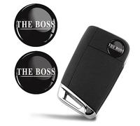SkinoEu 2 x Diameter 14 mm Sticker The Boss Key Emblem Stickers for Remote Control Car Moto Logo Key Badge Tuning KSK 24