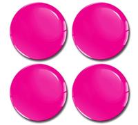 SkinoEu 4 x 65mm 3D Gel Car Wheel Centre Universal Rims Hub Center Stickers Decals For Caps Vehicle Auto Tuning Emblem Pink A 965