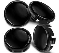SkinoEu 4 x 65mm Wheel Centre Alloy Hub Center Caps Compatible with VW 3B7 601 171 / 6U7 601 171 Black Hubcaps CV 4