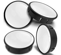 SkinoEu 60mm Wheel Centre Caps Set of 4 - Black ABS Plastic Alloy Wheel Hub Caps Replacement - Push Fit Car Wheel Centre Caps - Multiple Designs (CX 70)