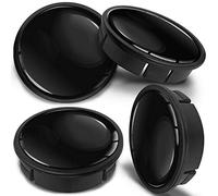 SkinoEu 60mm Wheel Centre Caps Set of 4 - Black ABS Plastic Alloy Wheel Hub Caps Replacement - Push Fit Car Wheel Centre Caps - Multiple Designs (CX 4)
