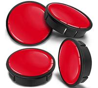 SkinoEu 60mm Wheel Centre Caps Set of 4 - Black ABS Plastic Alloy Wheel Hub Caps Replacement - Push Fit Car Wheel Centre Caps - Multiple Designs (CX 5)