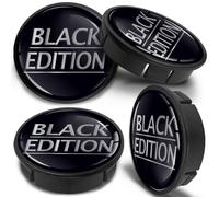 SkinoEu 60mm Wheel Centre Caps Set of 4 - Black ABS Plastic Alloy Wheel Hub Caps Replacement - Push Fit Car Wheel Centre Caps - Multiple Designs (CX 60)