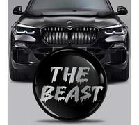 SkinoEu Front Hood Trunk Tuning Badge 82mm Compatible with BMW Emblem 51767288752 Black EX 16