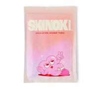 SKINOKI - Exfoliating Shower Towel | Face & Body Scrub Towel | Japanese Hexagon Fibers | Dual-Sided | Reveals Softer Skin | Silver-Infused for Odor Control | Extra Long exfoliating Towel
