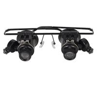 SKINPA 20X Watch Repair Magnifier with LED Light, Portable Jeweler Appraisal Tool Double Eye