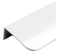 SKINPA Finger Edge Pull,Hidden Pulls,Invisible Handle,Hidden Furniture Handles Kitchen Cabinet Pulls Punch Free Handles for Cabinets and Drawers Arc Wardrobe Pulls(White,200mm)