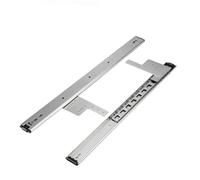 SKINPA Furniture Hinge, Door Closing Hinges,1SET Adjustable Hidden Swing Slide Rail Wardrobe Wine Cabinet TV Folding Track Save Space(Length 45cm)