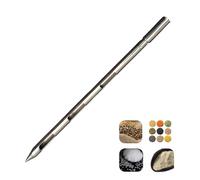 SKINPA Grain Sampling Probe,Three Zone Grain Probe Sampler Granule Solid Rotary Stainless Steel Cement Fertilizer Sampler Solid Sampling Probe(1.0m)