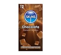 Skins Chocolate Flavoured Condoms Multipack - Ultra Thin Flavoured Condoms for Oral and Intercourse, Premium Condoms Pack of 12