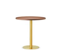 Skins Coffee Table Ø74 Gold/Brandy