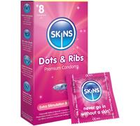 Skins Dots & Ribs Premium Condoms (8 Pack)