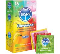 Skins Four Fun Flavours Condoms 16 Pack