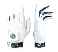 Skins Golf - Mens Golf Gloves for Right Handed Golfer - Premium Cabretta Leather - Wear on Left Hand Golf Glove - Style, Performance and Immense Comfort - 1x Golf Glove (Casino Royale 2.0, M/L)