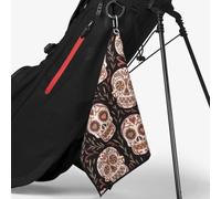 Skins Golf Towel - Unique Microfiber Golf Towel - Dia de los Muertos - 15” x 24” - The Perfect Golf Gift - Super Absorbant and Effortlessly Stylish