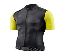 Skins Mens Elite Mock Neck Slim Fit T-Shirt in Yellow - Size Small