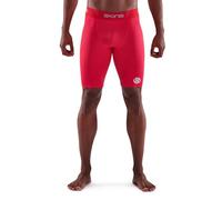 Skins Men's Series-1 Compression Half Tights/Shorts Pants, Red, Small