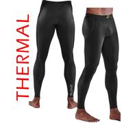SKINS Men's SKINS Series 3 Thermal Compression Tights {SK-ST00301119} - Black - Medium