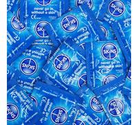 Skins Natural Condoms Big Box - Skins Condoms Bulk Pack 100 with Extra Lubrication for Extra Safety & Greater Satisfaction