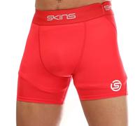 Skins Series-1 Men's Premium Compression Shorts-Improved Circulation, Reduce Soreness for Rugby, Running & Workouts, Red, Small