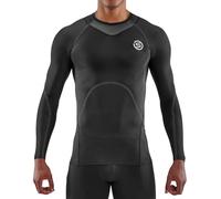 Skins Series-3 Men's Premium Compression Long Sleeve Shirt-Improved Circulation, Reduce Soreness for Lifting, Workouts, Black, XXL