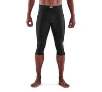 Skins Series-3 Men's Premium Thermal 3/4 Tights-Improve Circulation, Reduce Soreness for Running, Hiking & Workouts M Black