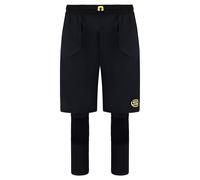 Skins Mens Series-5 Travel & Recovery Black Men 2in1 Tights With Shorts SF00500399001 Nylon - Size Small