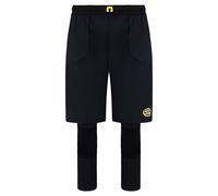 Skins Mens Series-5 Travel & Recovery Black Men 2in1 Tights With Shorts SF00500399001 Nylon - Size Small