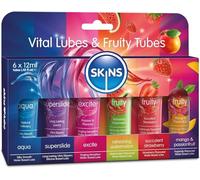 Skins Lubricant 12ml Sampler Tubes 6 Pack 10% off when you buy two or more