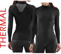 SKINS Women's SKINS Series 3 Thermal Compression Top {SK-ST40300669} - Black - Small