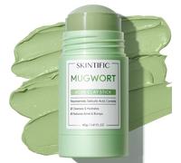 SKINTIFIC Mugwort Clay Stick Mask for Face, Redness Soothing & Breakout Control with Centella and Salicylic Acid, Gentle Exfoliating, Vegan Skincare, Wash-Off Facial Mud Mask