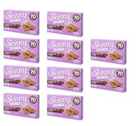 Skiny Crunch Light Chocolate Fudge Bars 5 Pack - A Low Calorie Chocolate Snack - Perfect For a Quick Snack On-The-Go - Pack of 10