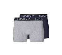 Skiny Men's Herren Pant 2er Pack Cotton Multipack Hipster, Greyblue Selection, 2XL (Pack of 2)