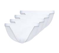 Skiny Men's Thong Panties, 4er Pack - Cotton Retro, Underpants, Fine Rib, Cotton