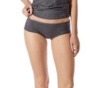 Skiny Women's Advantage Cotton Panty DP Boy Short, Grey (Anthra Melange 9599), 3 UK pack of 2