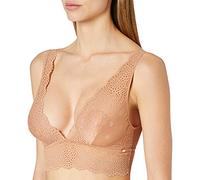 Skiny Women's Bamboo lace Bra with Full Coverage, Bronze, UK 10