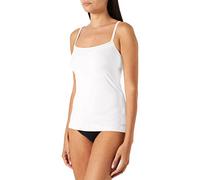Skiny Women's Damen Spaghettishirt 2er Pack Micro Advantage Undershirt, Opaque, Weiß, 38 (Pack of 2)