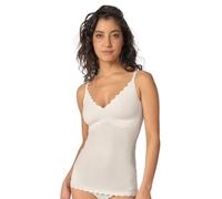 Skiny Women's Damen Spaghettishirt herausnehmbare Pads Micro Essentials Undershirt, Opaque, Weiß, 36