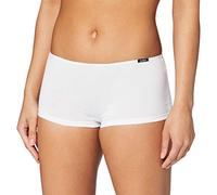 Skiny Women's Essentials Low Cut Pant Boy Short,White (0500 WHITE), 12 (Manufacturer Size: 38)