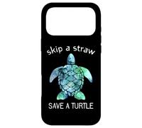 Skip A Straw Save A Turtle Ocean Animals Blue Sea Turtle Case for iPhone 17 Pro Max
