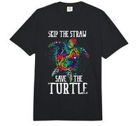 Skip A Straw Save A Turtle Save The Ocean Turtles Sea Turtle Comfort Colors Adult Heavyweight T-Shirt
