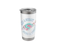 Skip A Straw Save A Turtle Sustainability Tie Dye Ocean Stainless Steel Insulated Tumbler
