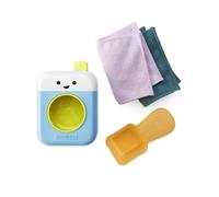 Skip Hop Baby Bath Toy Fresh & Clean Spin Cycle 4-Piece Laundry Pretend Play Set and Bathtub Sensory Development Toy Age 12m+