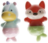 Skip Hop Baby Bath Toy, Zoo Mix & Match Flippers, Unicorn/Fox