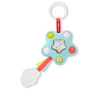 Skip Hop Baby Sensory Toy with Rattle Beads and Textured Teether Silver Lining Cloud Pop Star Baby Fidget Toy Age 9m+